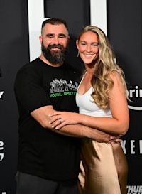 Jason Kelce says wife Kylie mandates he exercise 3 days a week or she won t deal with him