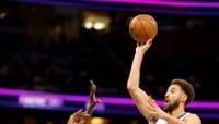 Klay Thompson, shooting a jumper for Golden State, will return to play against the Warriors at San Francisco with his new club, the Dallas Mavericks, on November 12 in an...