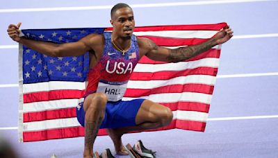 College of the Sequoias alum Quincy Hall wins gold medal in 400m race at Paris Olympics