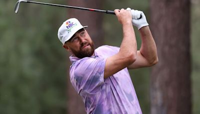 Travis Kelce Sings Taylor Swift’s ‘Cruel Summer’ Hit on Golf Course at Celebrity Charity Tournament