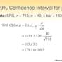 99 Percent Confidence Interval