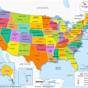 Map of the USA Cities and State Capitals