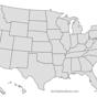 Blank Map of the United States of America